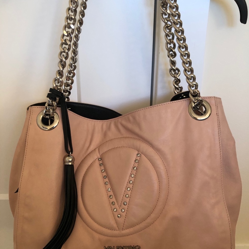 Mario Valentino blush hobo bag.